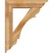 Ekena Millwork Olympic Traditional Rough Sawn Bracket w/ Offset Brace, Western Red Cedar, 8"W x 34"D x 42"H BKT0806X34X42OLY01RWR - alternate 3